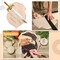 6 Pcs Unfinished Wood Plaque Wooden Shield Plaque Wood Sign(12 x 16 Inch)
